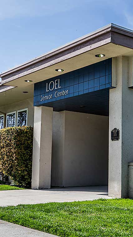 LOEL Senior Center building exterior vertical